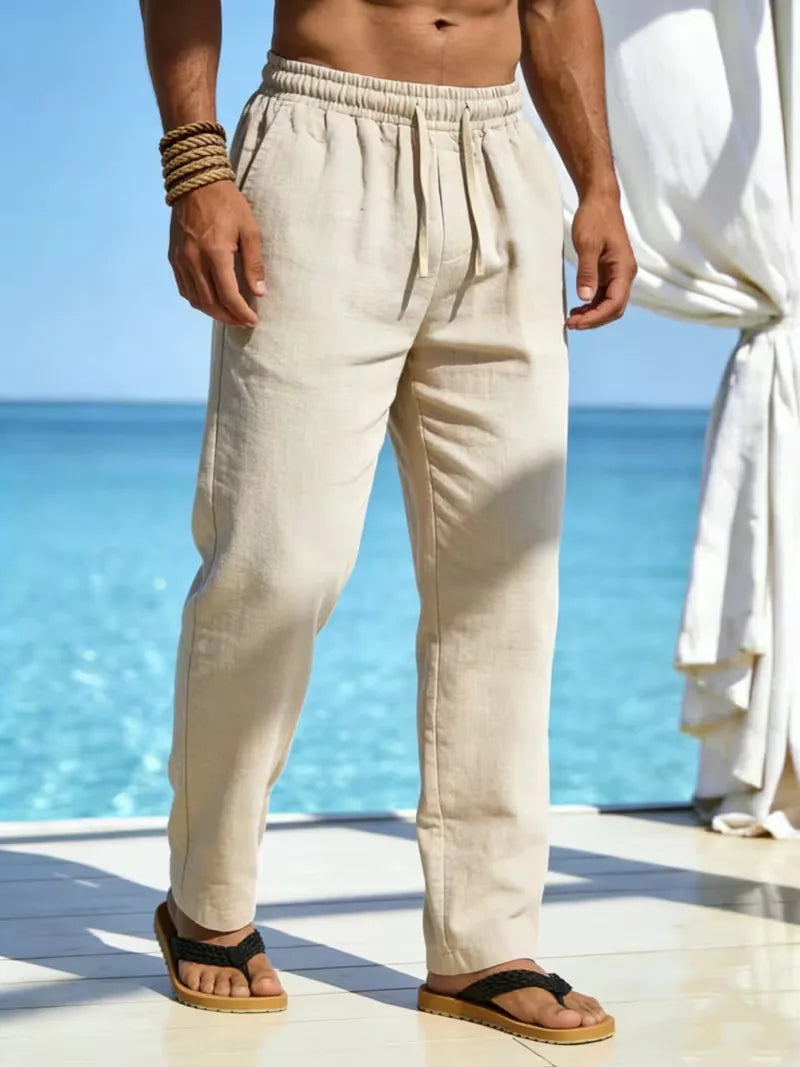 Chino broek met elastische taille Heren