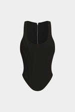 Korset top met ritssluiting Dames