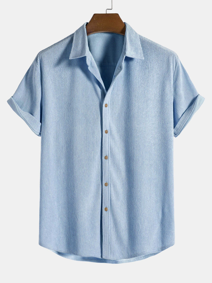Zomer set met overhemd en korte broek Heren