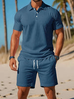 Tweedelige Zomerset met Polo en Korte Broek Heren