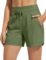 Zwemshort Hoge Taille Sneldrogend dames