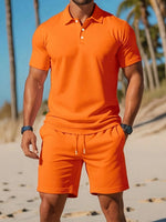 Tweedelige Zomerset met Polo en Korte Broek Heren