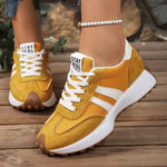 Retro sneakers met suedelook Dames