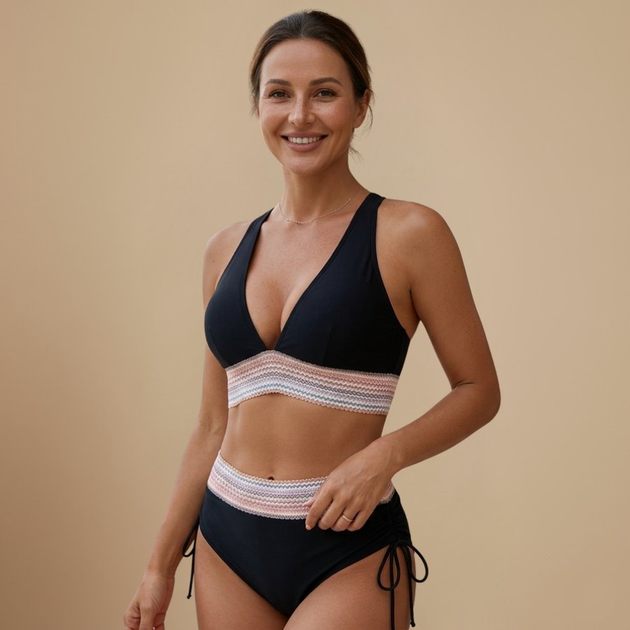 Bikiniset met hoge taille en halternek Dames
