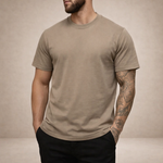 Slim fit T-shirt met ronde hals Heren