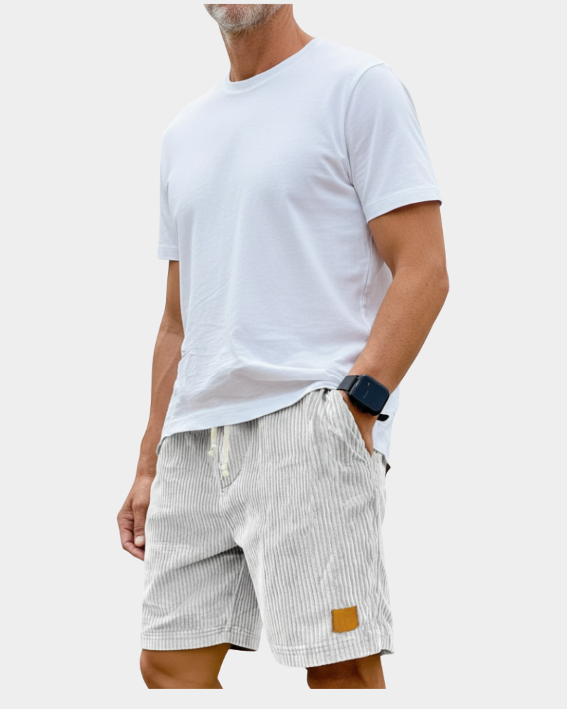 Korte broek met elastische taille Heren