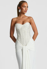 Strapless Galajurk met Pailletten Dames