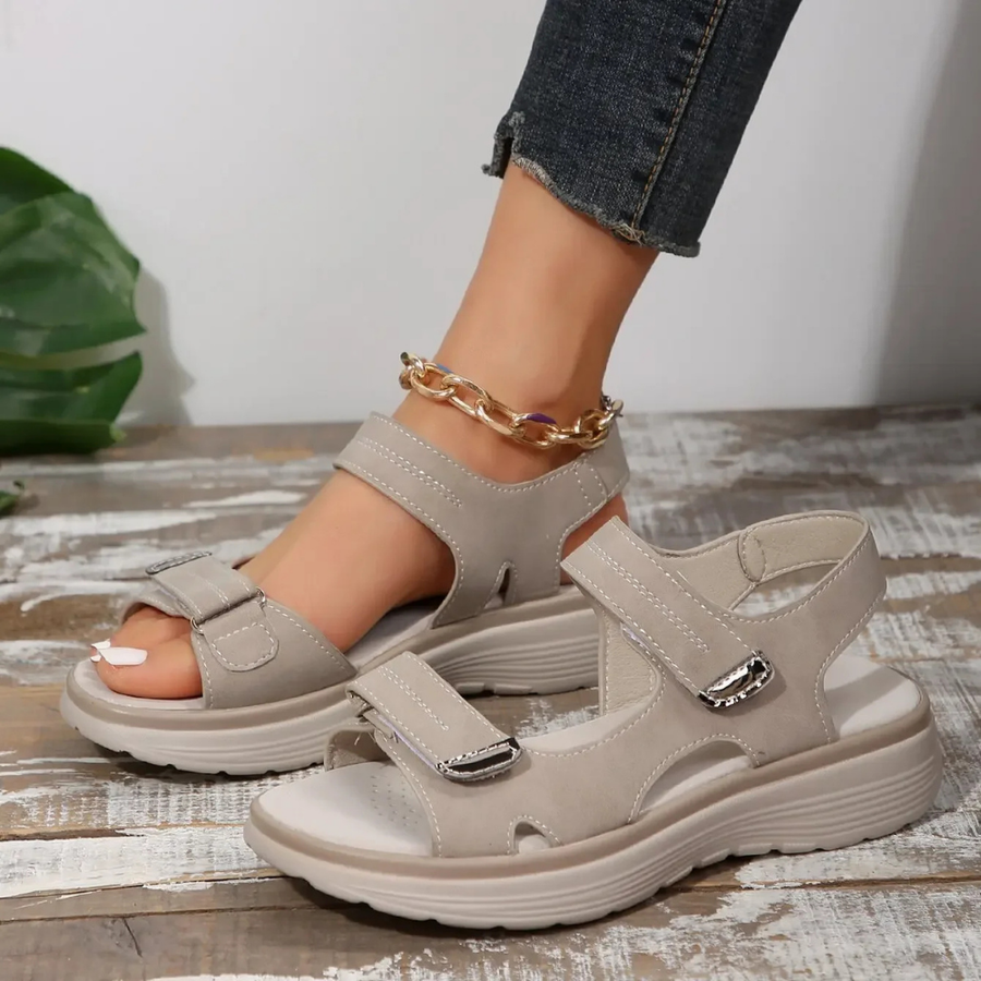 Zomer sandalen met klittenband Dames