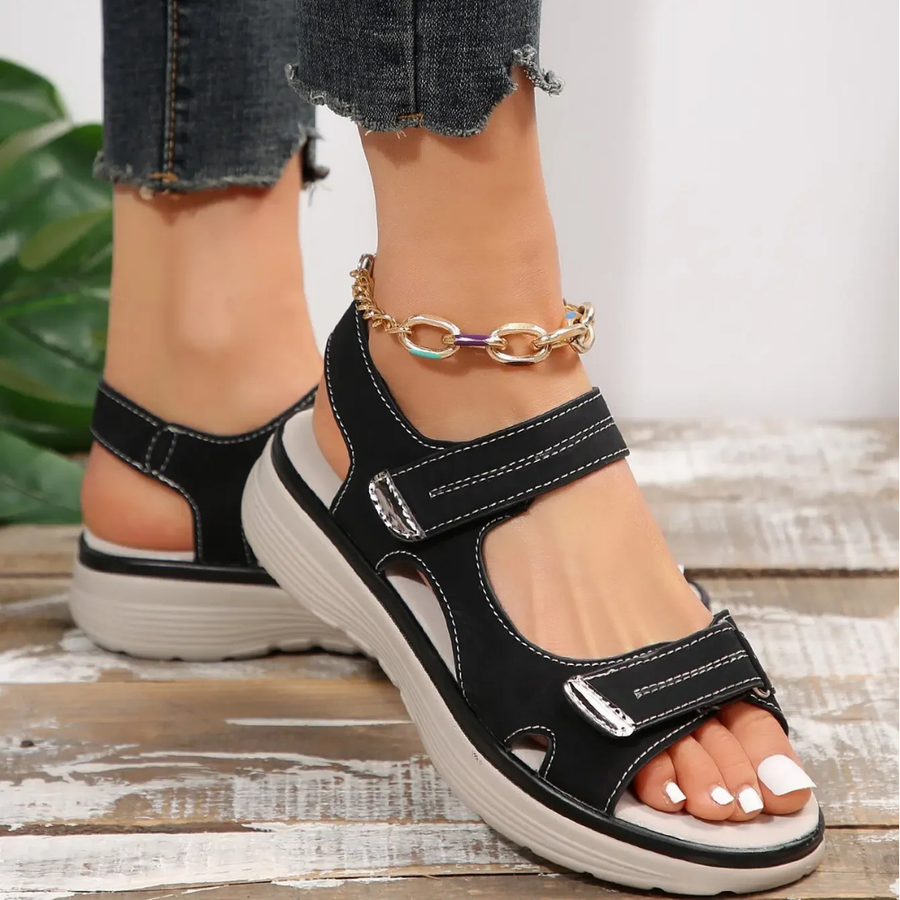 Zomer sandalen met klittenband Dames