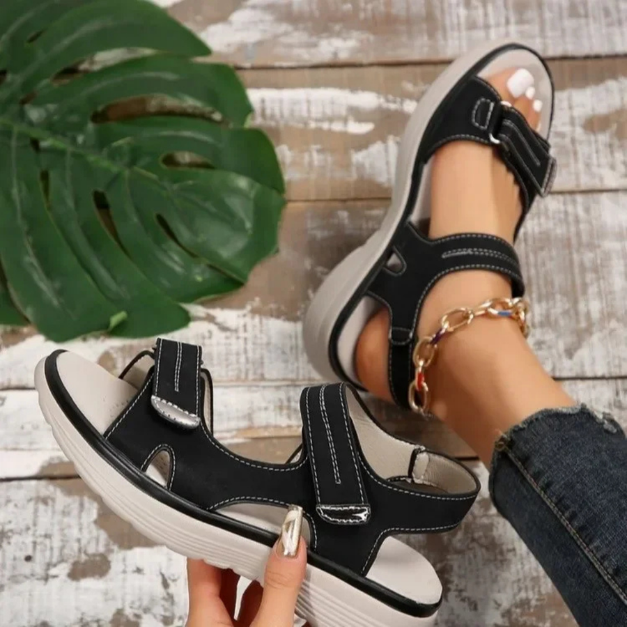 Zomer sandalen met klittenband Dames