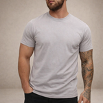 Slim fit T-shirt met ronde hals Heren