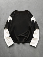 Shirt Heren met Patchwork Mouwen