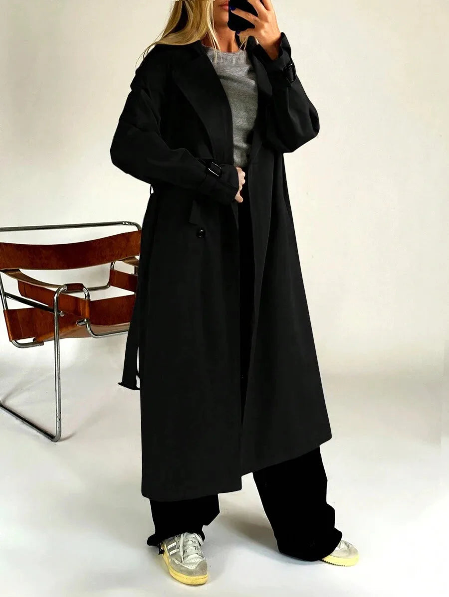 Lange Trenchcoat Dames met Riem