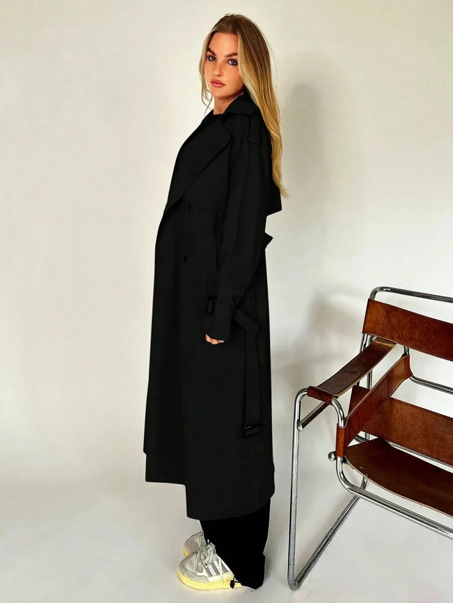 Lange Trenchcoat Dames met Riem