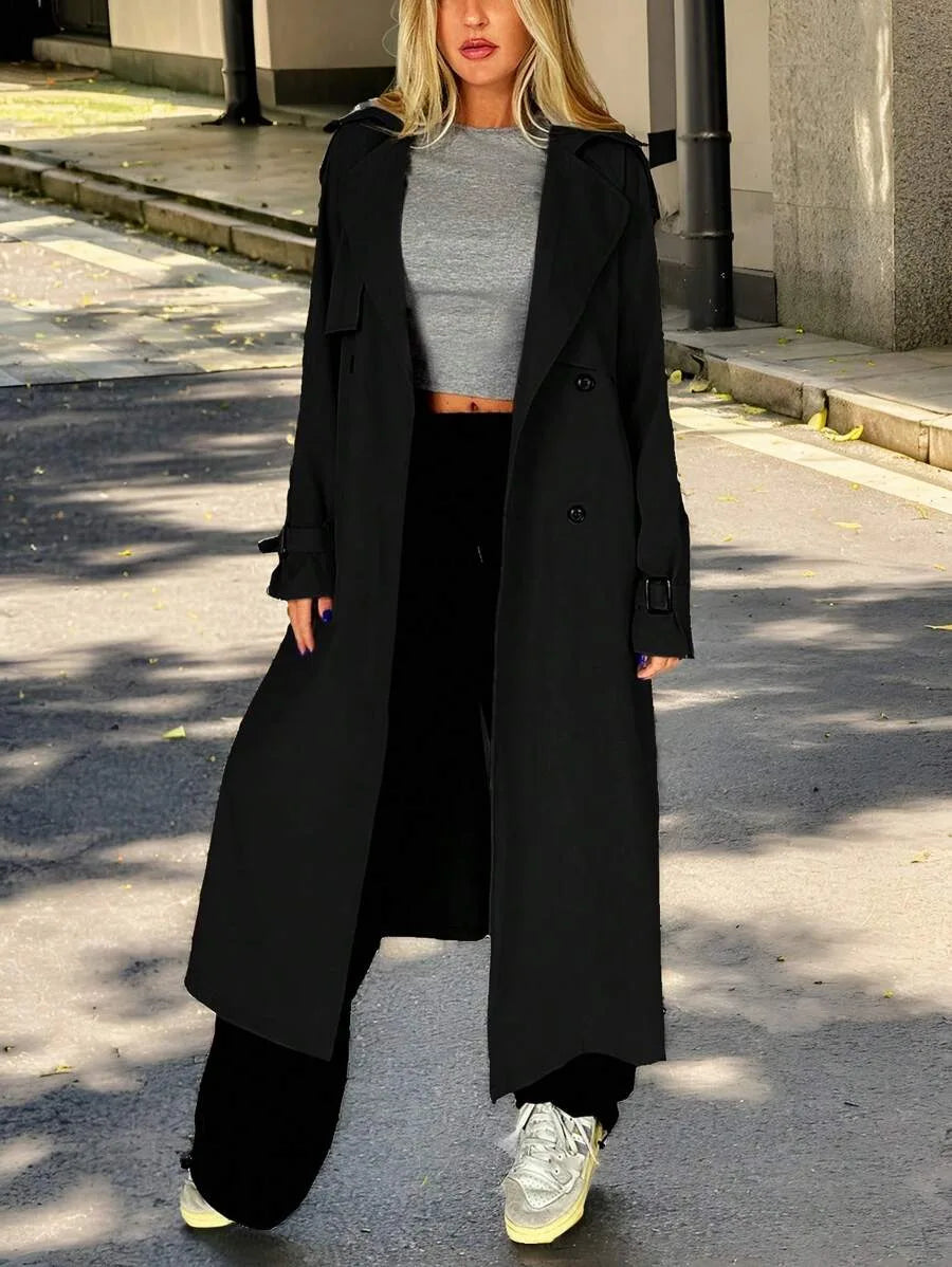 Lange Trenchcoat Dames met Riem