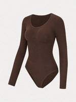 Bodysuit met Lange Mouwen en Ronde Hals