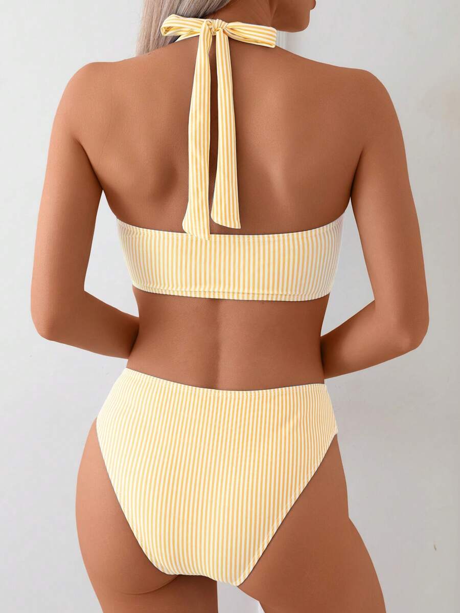 Gestreepte bikini set Dames