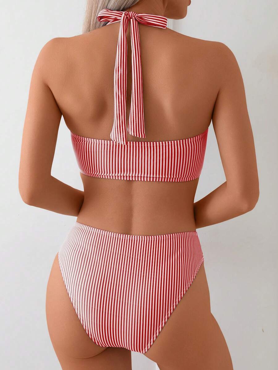 Gestreepte bikini set Dames
