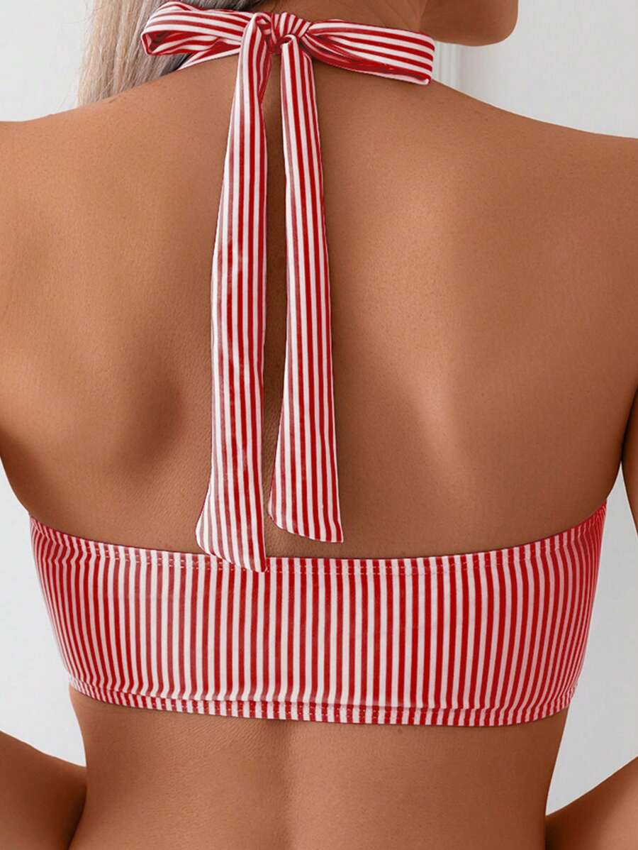 Gestreepte bikini set Dames