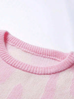 Sweater Dames Gebreid met Print