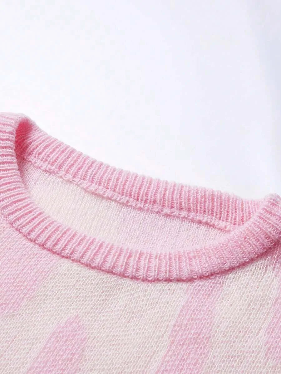 Sweater Dames Gebreid met Print