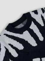 Sweater Dames Gebreid met Print