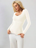 Bodysuit met Lange Mouwen en Ronde Hals