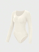 Bodysuit met Lange Mouwen en Ronde Hals