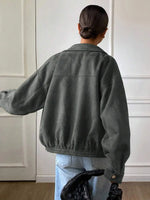 Suede Jas Dames met Sherpa Voering