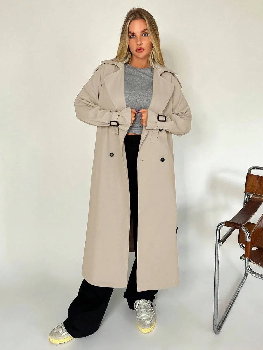 Lange Trenchcoat Dames met Riem