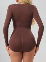 Bodysuit met Lange Mouwen en Ronde Hals
