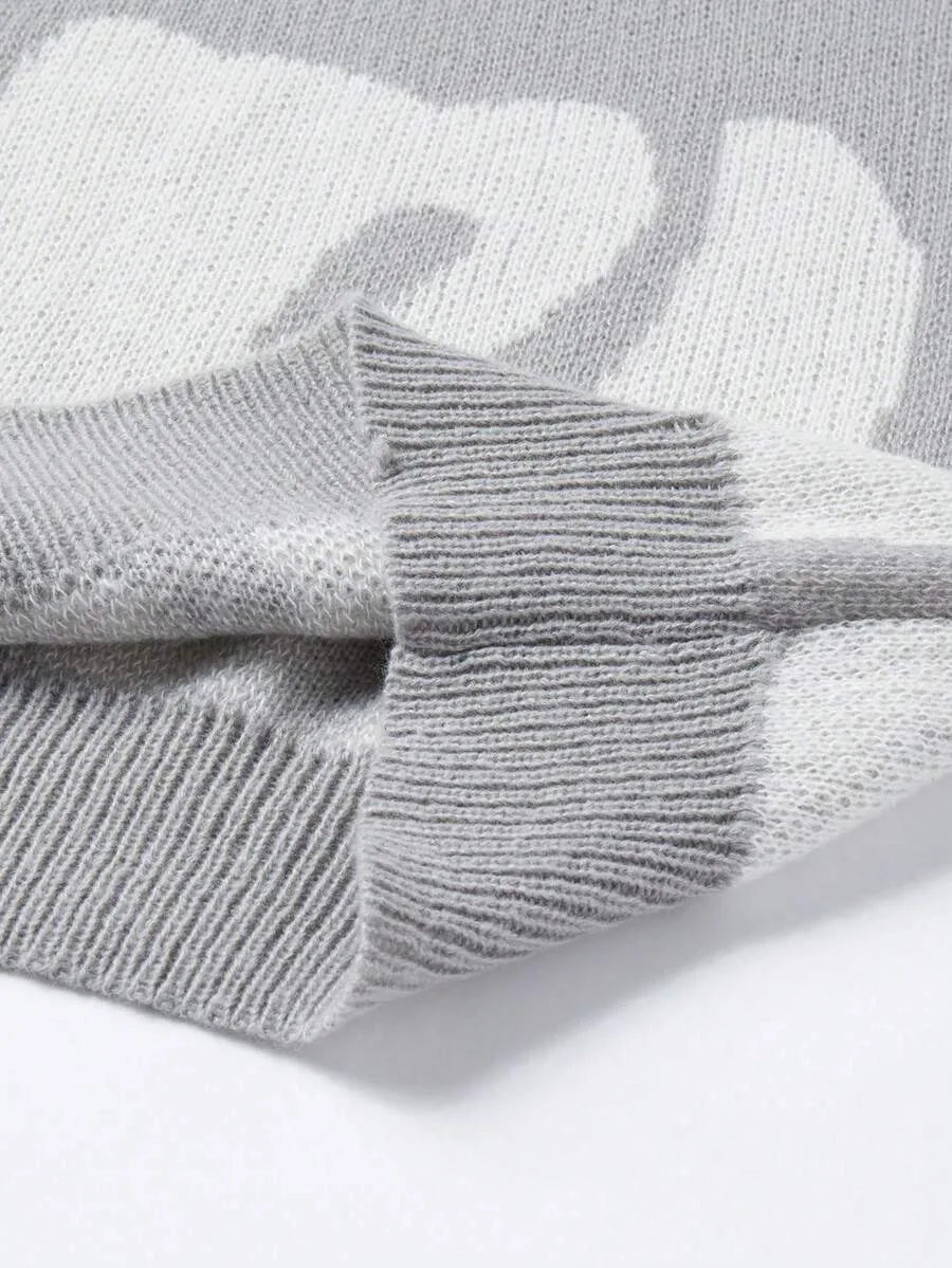 Sweater Dames Gebreid met Print