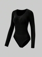 Bodysuit met Lange Mouwen en Ronde Hals