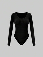 Bodysuit met Lange Mouwen en Ronde Hals