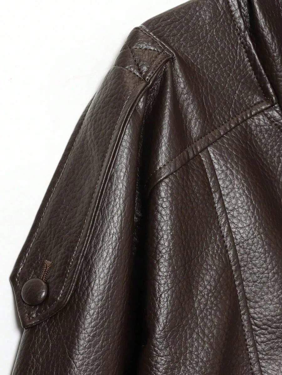 Leren Jas Dames met Asymmetrische Sluiting