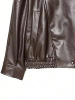 Leren Jas Dames met Asymmetrische Sluiting