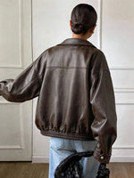 Suede Jas Dames met Sherpa Voering