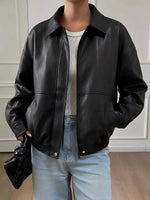 Suede Jas Dames met Sherpa Voering