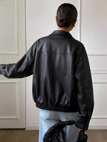 Suede Jas Dames met Sherpa Voering