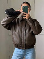 Suede Jas Dames met Sherpa Voering
