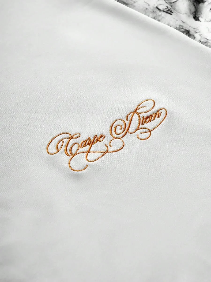 Shirt Heren Raglan met Printmouwen