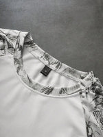 Shirt Heren Raglan met Printmouwen