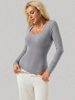Bodysuit met Lange Mouwen en Ronde Hals