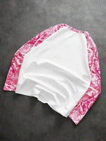 Shirt Heren Raglan met Printmouwen