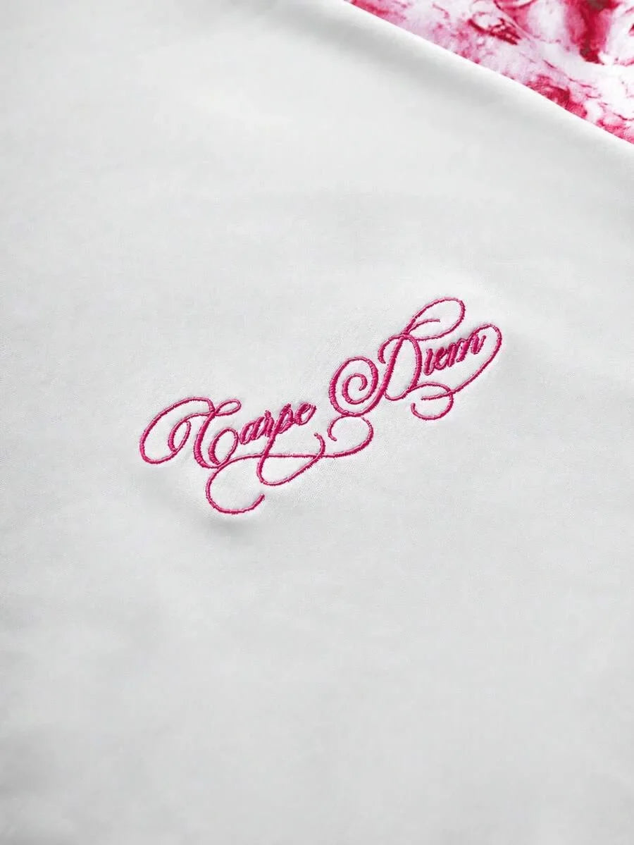 Shirt Heren Raglan met Printmouwen