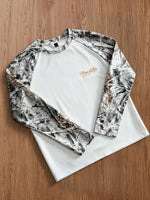 Shirt Heren Raglan met Printmouwen
