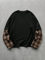 Shirt Heren met Patchwork Mouwen