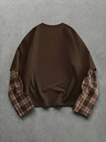 Shirt Heren met Patchwork Mouwen