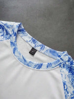 Shirt Heren Raglan met Printmouwen