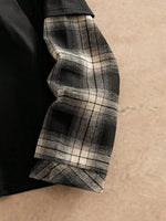 Shirt Heren met Patchwork Mouwen